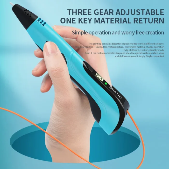 New 3D Printing Pen LCD Display Screen With PU Travel Bag 1.75mm PLA DIY Drawing Birthday Christmas Gifts Children Painting Toys - Image 4