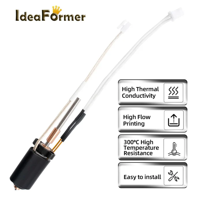 For Creality Hi Combo Hotend Ceramic Heating Block Hi Combo Kit Hardened Steel All-In-One Nozzle 300°C 3D Printer Parts - Image 3