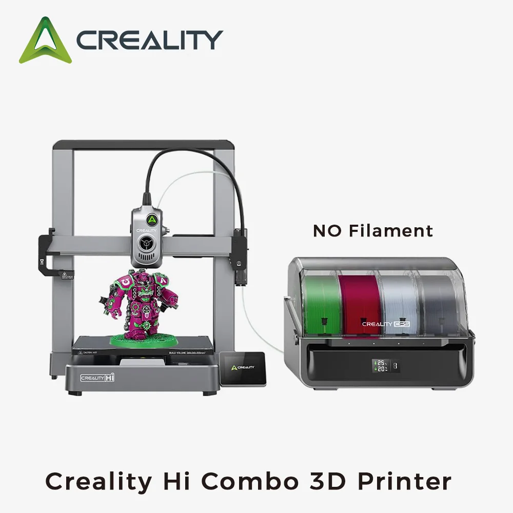 Creality 3D Printer Hi Combo Auto Bed Leveling Full Metal Extruder Fast Print Speed with 500 mm/s 12000 mm/s² max acceleration