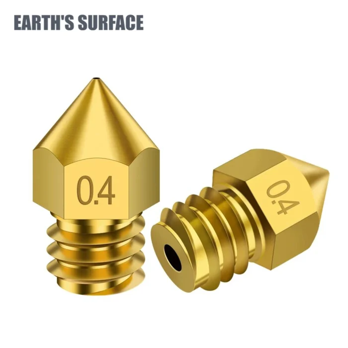 3D Printer Parts 5pcs MK8 Nozzle 0.2/0.4/0.5/0.6mm-1.75mm M6 Thread Brass Nozzle For CR 10/Ender 3 3D Printer Extruder Nozzles - Image 2