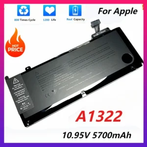 New A1322 A1278 Laptop Battery for Apple Macbook Pro 13'' Inch A1278 2009 2010 2011 Battery 10.95V