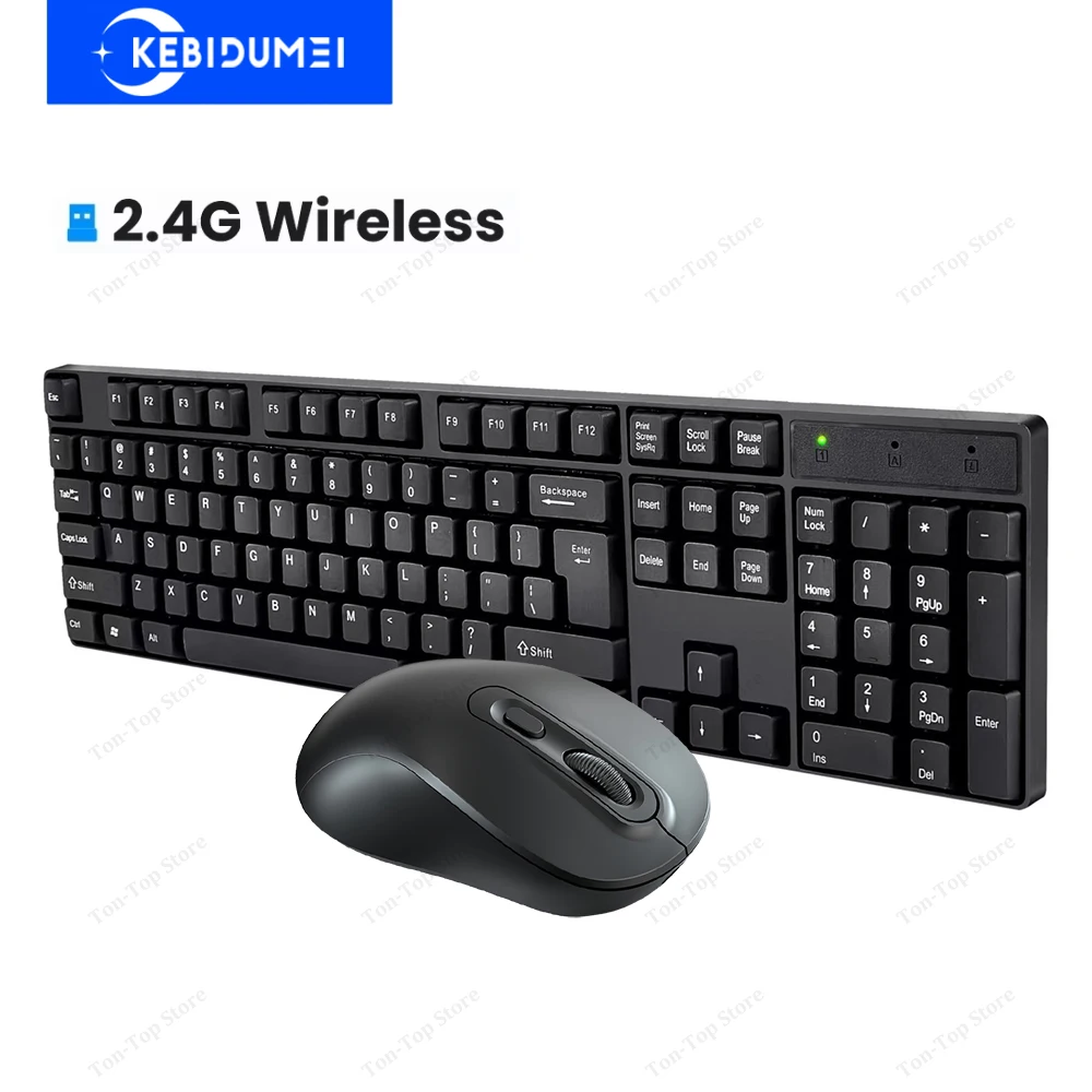 2.4G Wireless Keyboard Mouse Set 104 Keys Standard Keyboard and Mouse Combo Gaming Keyboard 2.4G Wireless Mouse For Laptop