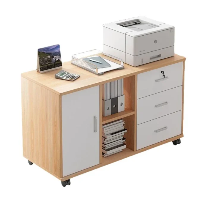 Custom file cabinet, office cabinet, side cabinet with lock, office cabinet, printer, drawer low storage.