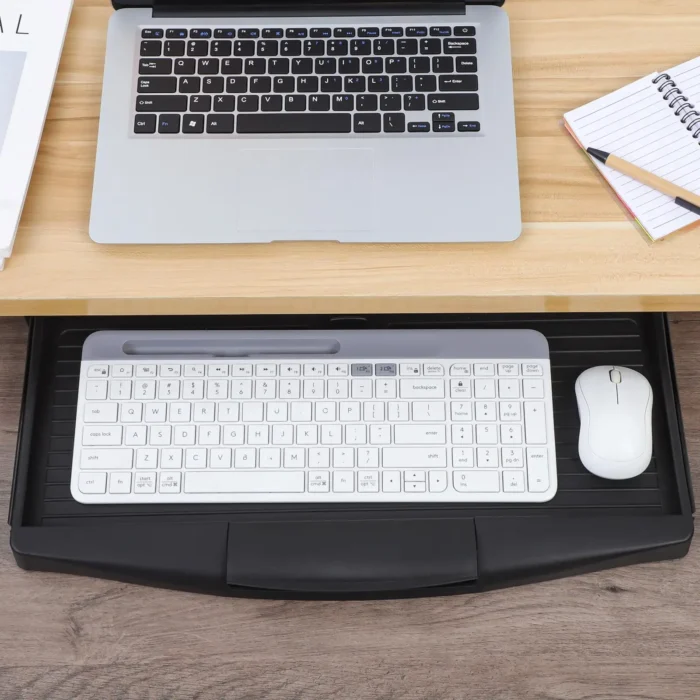 Adjustable Slider Keyboard Tray With Drawer Wear Resistant Material Lightweight Practical Computer Keyboard Stand Desk - Image 2