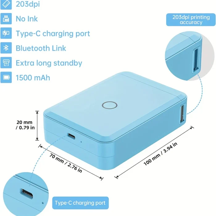 Niimbot D110 Mini Portable Thermal Printer Without Ink Self-Adhesive Label Maker Printer For Stickers Labeller Labeling Machine - Image 2