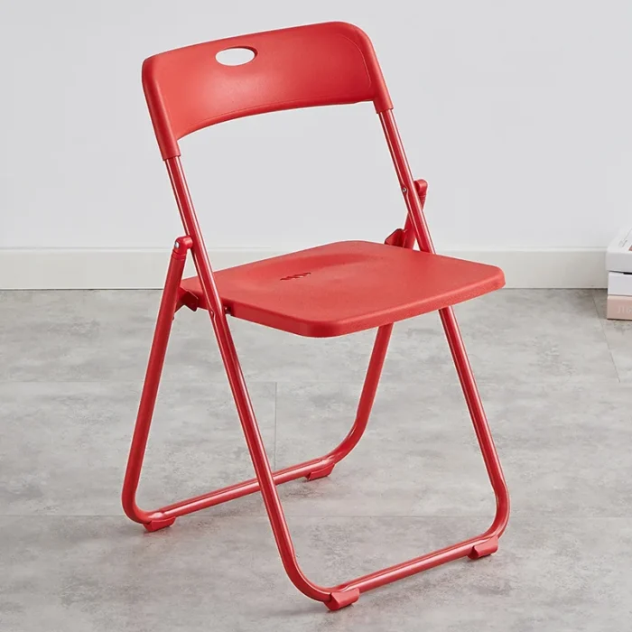 Home Office Conference Chair Wedding Banquet Party Events Chairs White Folding Foldable Chair - Image 2