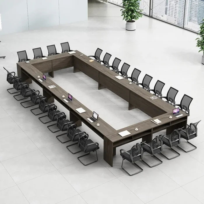 120cm 140cm 180cm Long Conference Table Simple Modern Large Conference Room Negotiation Office Furniture Simple Lectern Tables - Image 3
