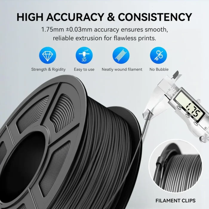 TPU Filament 1.75mm Flexible Roll, 95A Soft 3D Printer Filament, 250g/500g/1kg Spool, Fit Most FDM Printer - Image 4