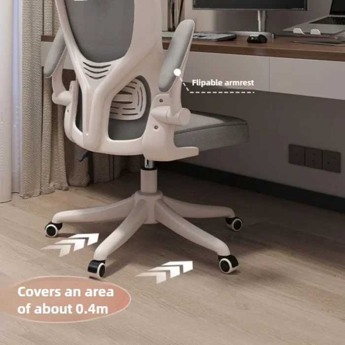 Backrest Computer Chair Comfortable for Prolonged Sitting, Home Use Backrest Office Chair, Dormitory Ergonomic Swivel Chair - Image 4