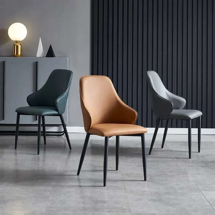 Soft Bag Dining Chair Light Luxury Style Household Simple Modern Study Stool Designer Nordic Chair Back Fashion Creativity - Image 2