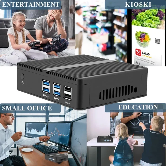 Fanless Small Mini PC CPU Core I7 4500U I5 4200Y I3 4010Y DDR3L Office MiniPC Computer Desktop Win10 Wifi Barebone Pc Portable - Image 5