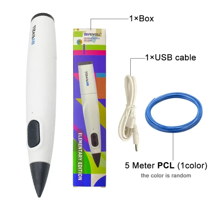 Myriwell New 3D Printing Pen DIY Drawing Pen Low temperature 3D Pen 1.75mm PCL Filament for Kids Creative Toy Birthday Gift