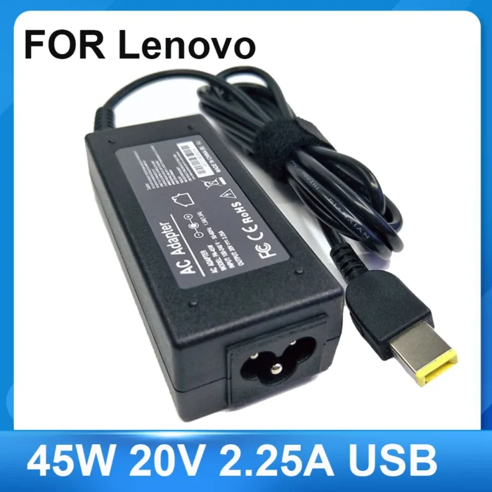 45W 20V 2.25A Laptop Charger Slim Tip AC Adapter ADLX45NCC3A for Lenovo ThinkPad X230s X240 X240S X250 X260 X270 T440 T440S