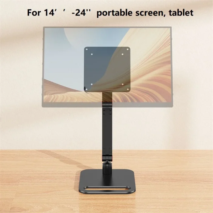 Metal Monitor Holder 100x100 75x75 VESA Mount Portable Stand Adjustable Desk Bracket for 14 to 24 inch Monitors Accessories - Image 3