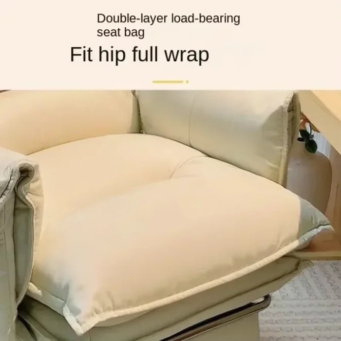 Folding recliner sofa chair computer chair dormitory comfortable sedentary home lazy sofa bedroom office living room armchair - Image 5