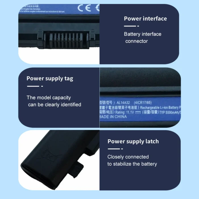 AL14A32 Laptop Battery For Acer Aspire V3-472, V3-472-57M0 V5-572, V5-572G V5-572PG E14/ E15 / E15 Touch E5-411, E5-411-P137 - Image 3