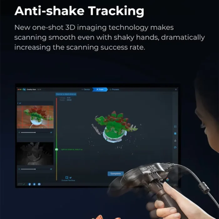 Creality CR-Scan Ferret Pro 3D Scanner Portable Handheld Anti-shake Tracking WiFi6 Wireless Scanning 0.1mm Accuracy 24-bit - Image 6