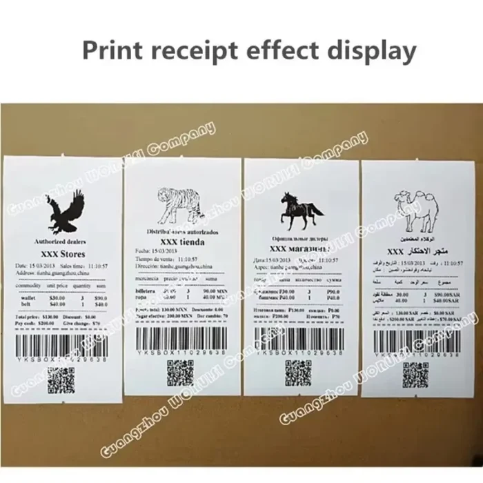 Restaurant takeaway bill 80mm thermal receipt printer USB Network Bluetooth Wifi POS printer compatible with Android IOS Windows - Image 3