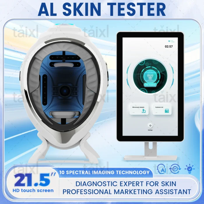Portable 3D AI Scanner Camera Device Facial Test Skin Face Analysis Machine Skin Analyzer Machine Faling AI Skin Analyzer
