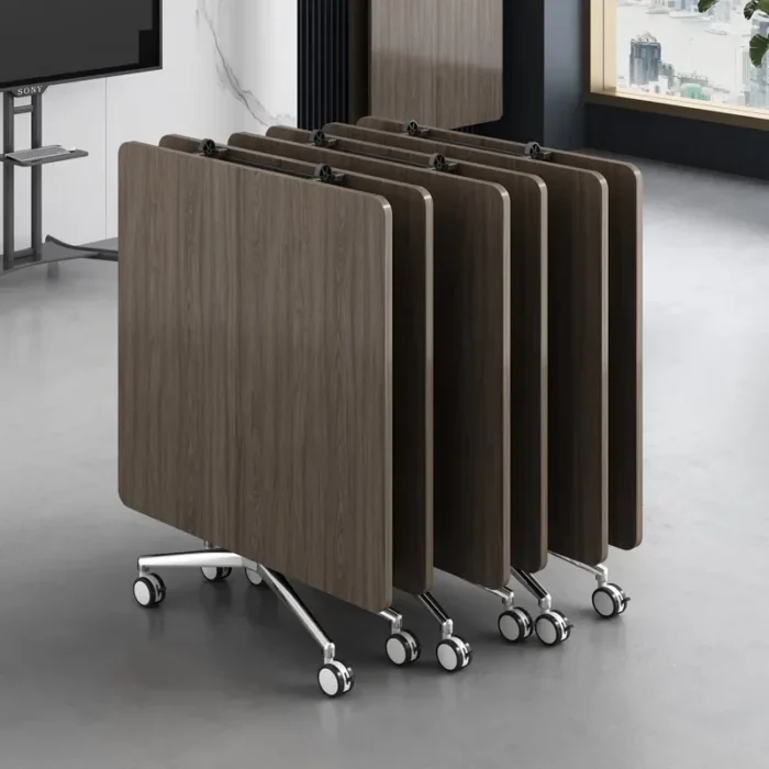 conference table, long table, desk, mobile splicing folding table, multi-functional retractable large desk, training table