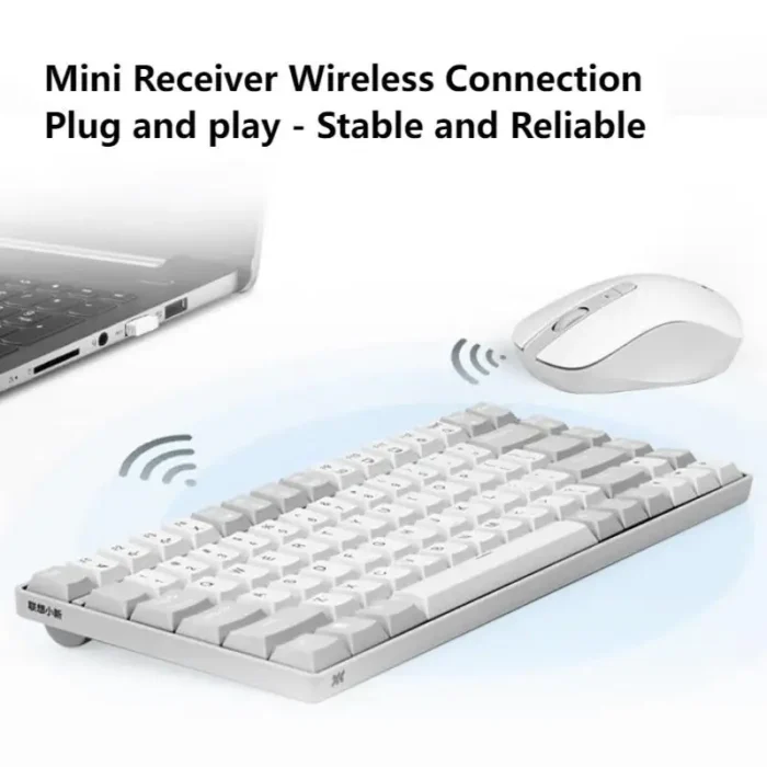 Lenovo 2.4G Wireless Keyboard Mouse Set 84 Keys Standard Office Keyboard Gaming Keyboards Mouse Combo Keyboard For Laptop Tablet - Image 3