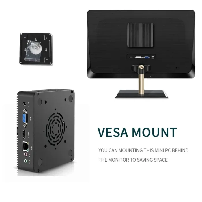Fanless Small Mini PC CPU Core I7 4500U I5 4200Y I3 4010Y DDR3L Office MiniPC Computer Desktop Win10 Wifi Barebone Pc Portable - Image 6
