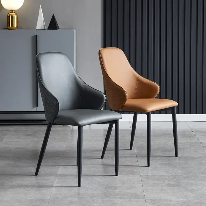 Soft Bag Dining Chair Light Luxury Style Household Simple Modern Study Stool Designer Nordic Chair Back Fashion Creativity - Image 3