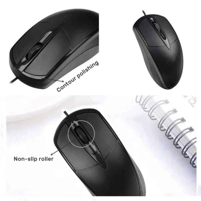 New USB Wired Computer Mouse 1000 DPI Mice Mute Button For Laptop PC Computer Gamer Wired Mouse Gaming Mouse - Image 5