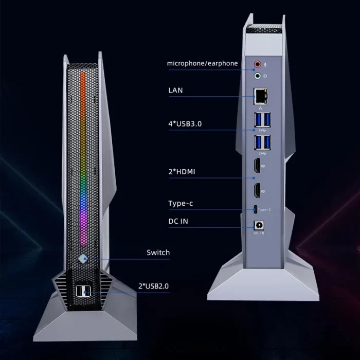 pc Gaming Mini PC Intel i9 13900H 12900H i7 13800H 12700H Nvidia RTX4060 3050 8G Desktop Gamer Mini Computer Win11 Pro WiFi6 - Image 5