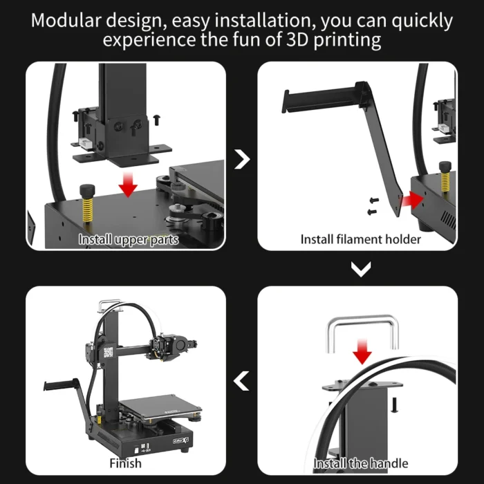 Tronxy CRUX 1 FDM 3D Printer Smart Filament Sensor Self-assemble Proximal Direct Extrusion DIY 3d Printer Kit 180*180*180mm - Image 2