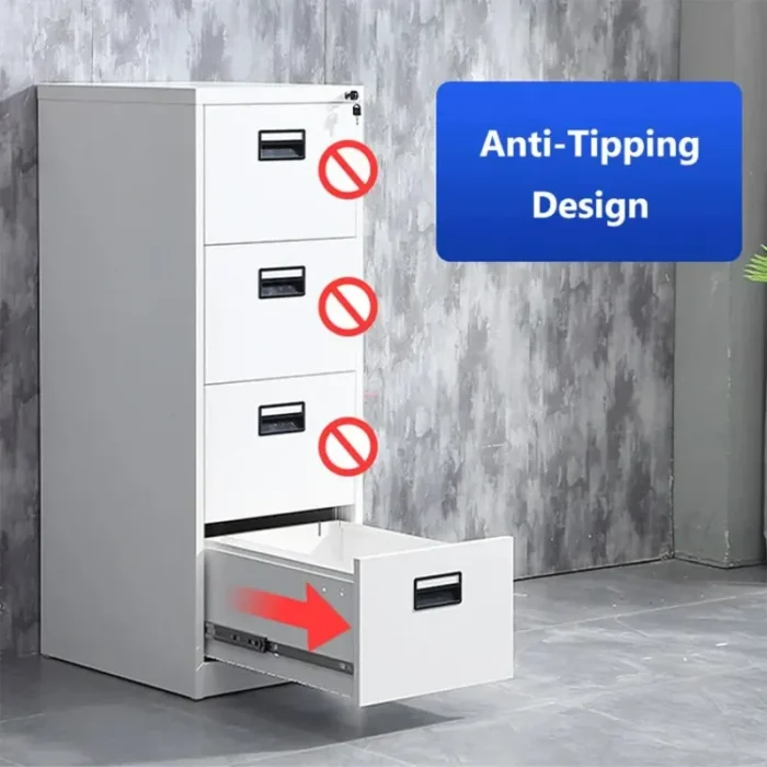 Commercial Modern Office School Furniture Storage A4 FC Files Vertical Multi Drawers Metal File Cabinets Steel Filing Cabinet - Image 3