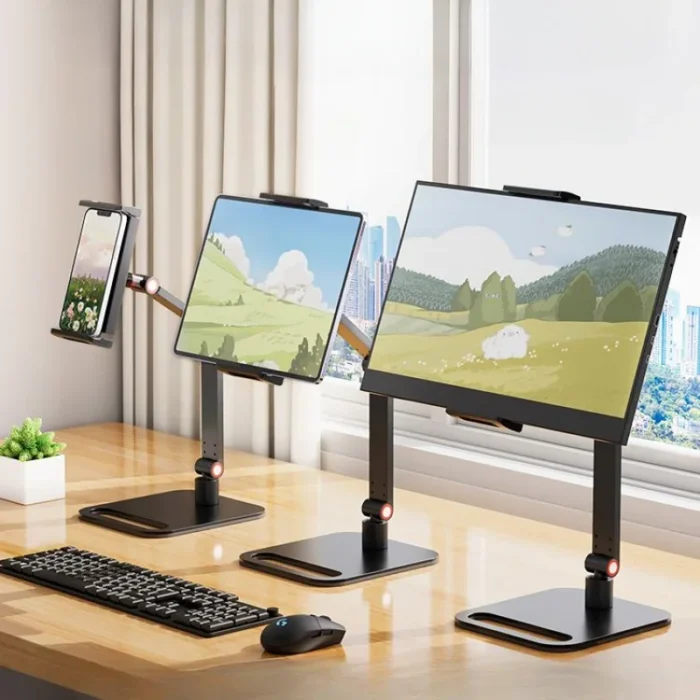 Portable Monitor Holder for 12-17.3 Inch Screen No Drilling Vesa Phone Adjustable Laptop Gaming Expandable Desktop Clamp Stand - Image 4