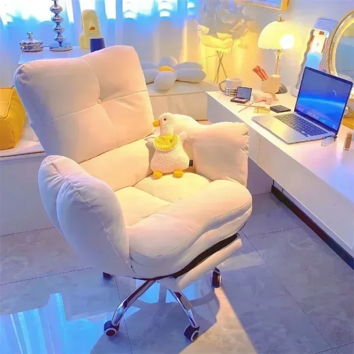 Comfortable Office Chair, Home Bedroom Sofa Chair, Living Room Leisure Backrest Chair Computer Chair Office Furniture