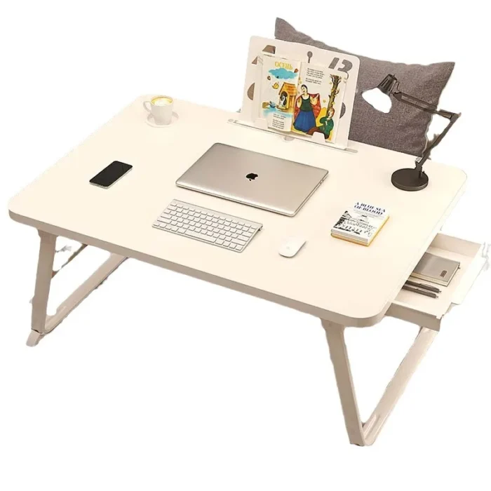 Bed Foldable Small Table Student Dormitory Study Children's Writing Desk Bedroom Laptop Space Saving Convenience Computer Desk - Image 5