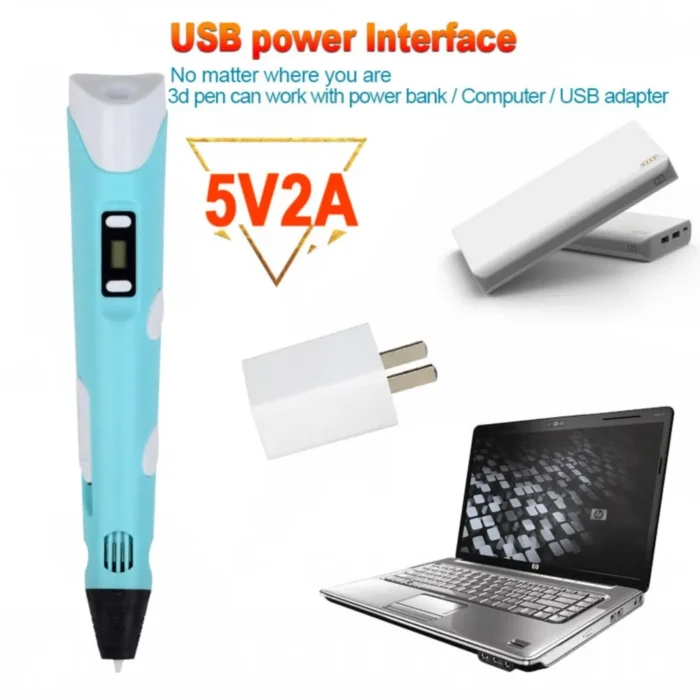 3D Printing Pen DIY Drawing Pen With LCD Screen Compatible PLA Filament Toys Safe Paiting for Children Christmas Birthday Toys - Image 4