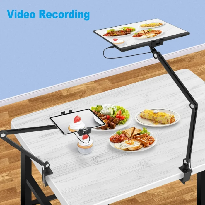 Bimawen Adjustable Height Tablet Stand For iPad 15 6 16 Inch Screen Portable Monitor Desk Mount With Aluminum Long Rotating Arm - Image 5