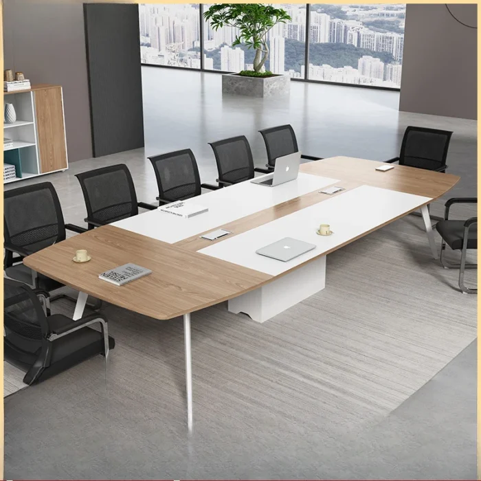 Conference Table Large Conference Room Table Negotiation Training Conference Office Furniture Table And Chair Combination - Image 2