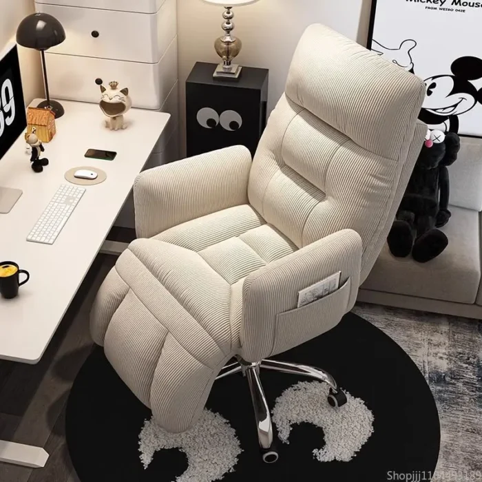 Comfy Gaming Recliner Chair - Ergonomic Backrest Office Seat for Home & Dorm, Lazy Sofa-Style PC Chair with Lumbar Support - Image 3