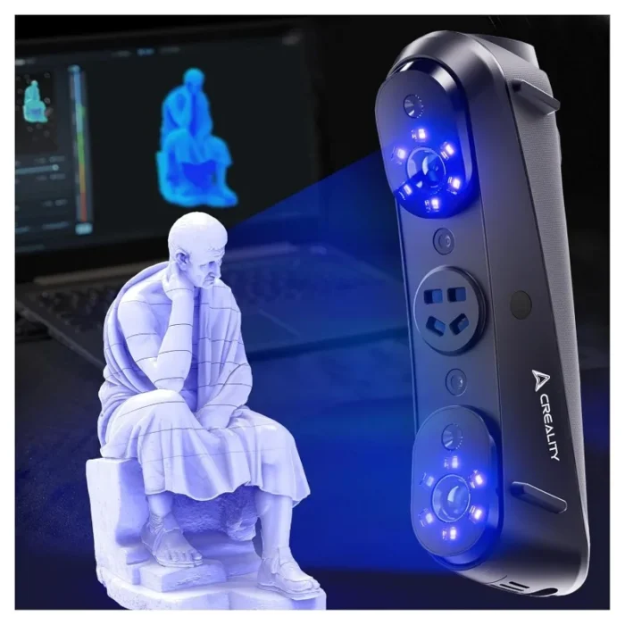 Creality Sermoon S1 High-Precision 0.02mm 3D Scanner 34+7+1 Blue Laser Line/NIR Accuracy 90FPS Deep Hole scanning