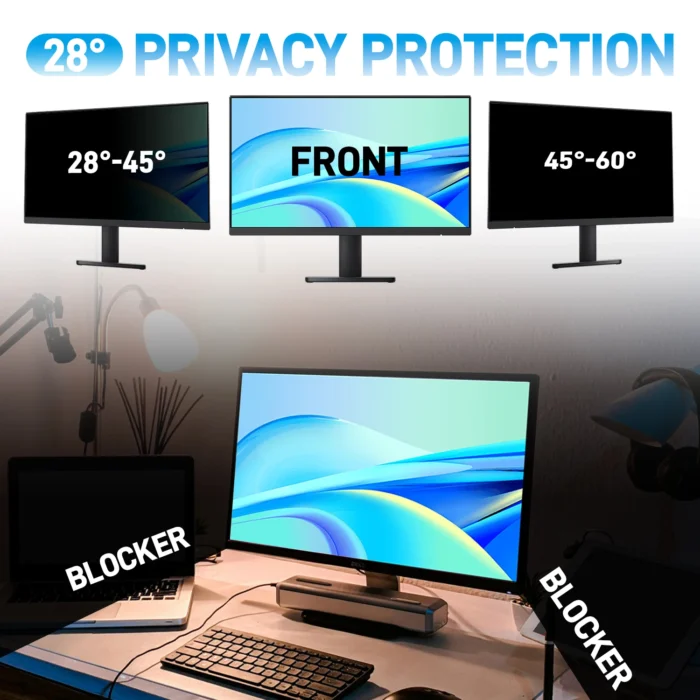 Computer Privacy Screen Protector For Laptop 24 23.8 22 21.5 20 15 inch Widescreen Monitor PC Privacy Filter Anti-spy-peep Film - Image 4
